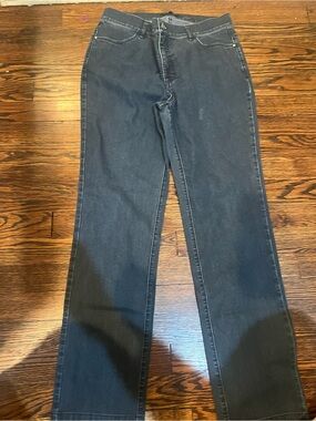 Lafayette 148 New York Dark Blue Straight-Leg Jeans